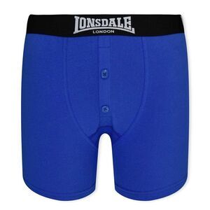 Lonsdale Boys Boxer Shorts (Pack of 2) / Blue/Black